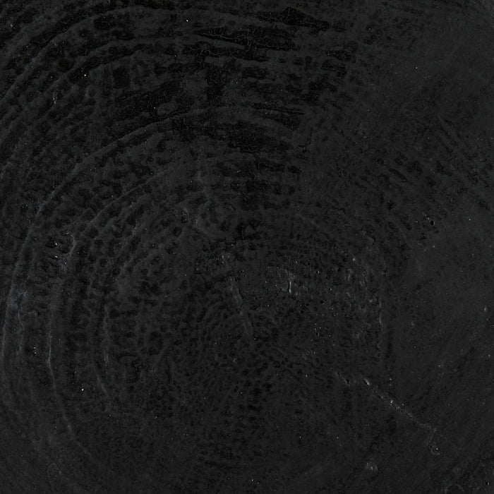NOIR Furniture - Samson Stool/Side Table in Black Burnt Resin - AR-306BBF