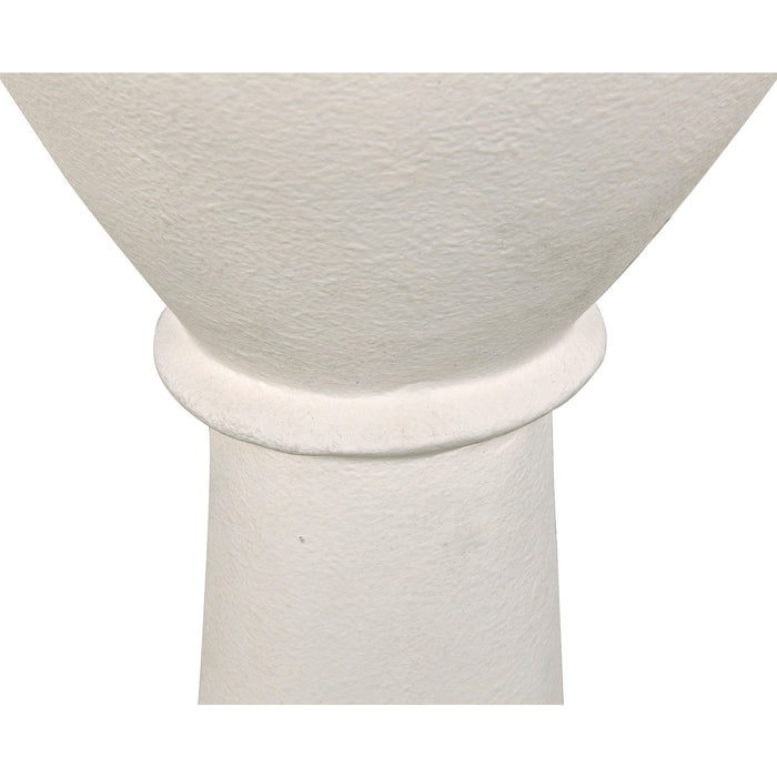 Noir Furniture - Vase, White Fiber Cement - AR-68WFC