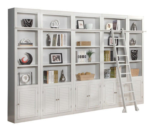 Parker House - Boca 6 Piece Library Wall Unit in Cottage White - BOC-6PC-LIB-STRWALL - GreatFurnitureDeal