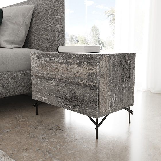 VIG Furniture - Nova Domus Aria Italian Modern Multi Grey Eastern King Bedroom Set - VGAC-ARIA-BED-SET-EK
