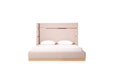 VIG Furniture - Modrest - Sterling Modern Beige + Gold Queen Bed with Nightstands - VGVCBD1901-BEI-BED-2NS-SET-Q - GreatFurnitureDeal