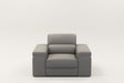VIG Furniture - Divani Casa Atlantis Modern Light Grey Vegan Leather Accent Chair - VGEV8020-GRY-CH - GreatFurnitureDeal