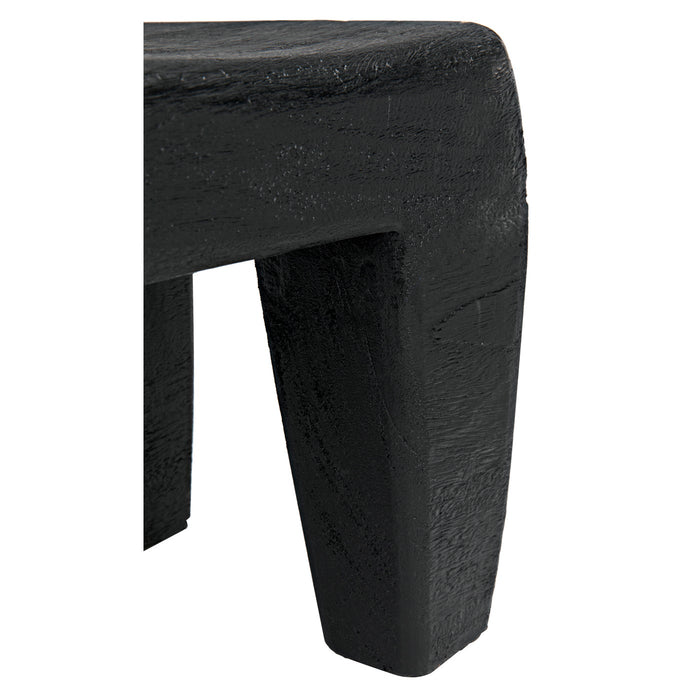 Noir Furniture - Sumo Stool, Black Burnt - AW-44BB