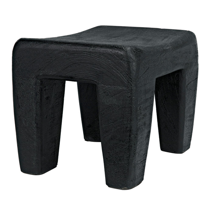 Noir Furniture - Sumo Stool, Black Burnt - AW-44BB