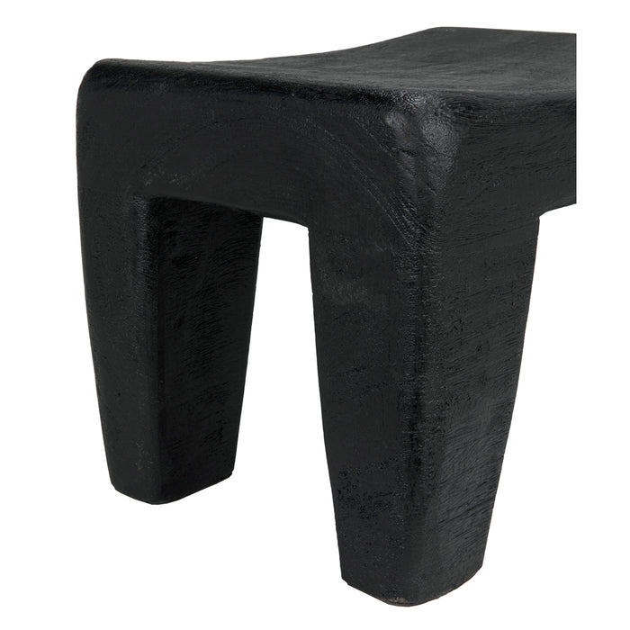 Noir Furniture - Sumo Stool, Black Burnt - AW-44BB - GreatFurnitureDeal