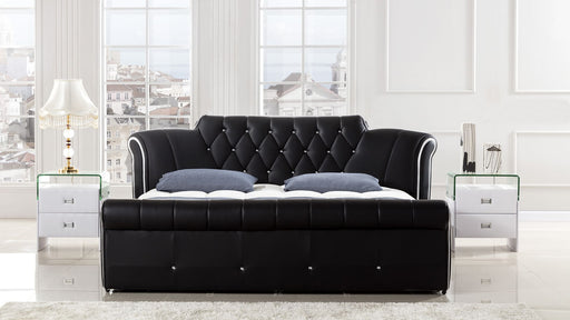 American Eagle Furniture - D032 Black Queen Bed B-D032-BK-Q - GreatFurnitureDeal