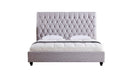 American Eagle Furniture - D060 Light Gray Fabric Cal King Bed - B-D060-CK - GreatFurnitureDeal