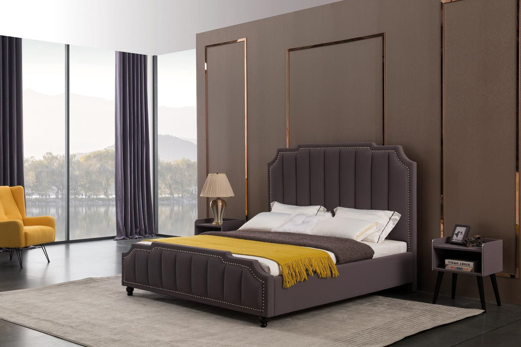 American Eagle Furniture - B-D072 Queen Bed B-D072-GP-Q - GreatFurnitureDeal