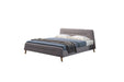 American Eagle Furniture - B-D077 Light Gray Fabric Eastern King Bed B-D077-LG-EK - GreatFurnitureDeal