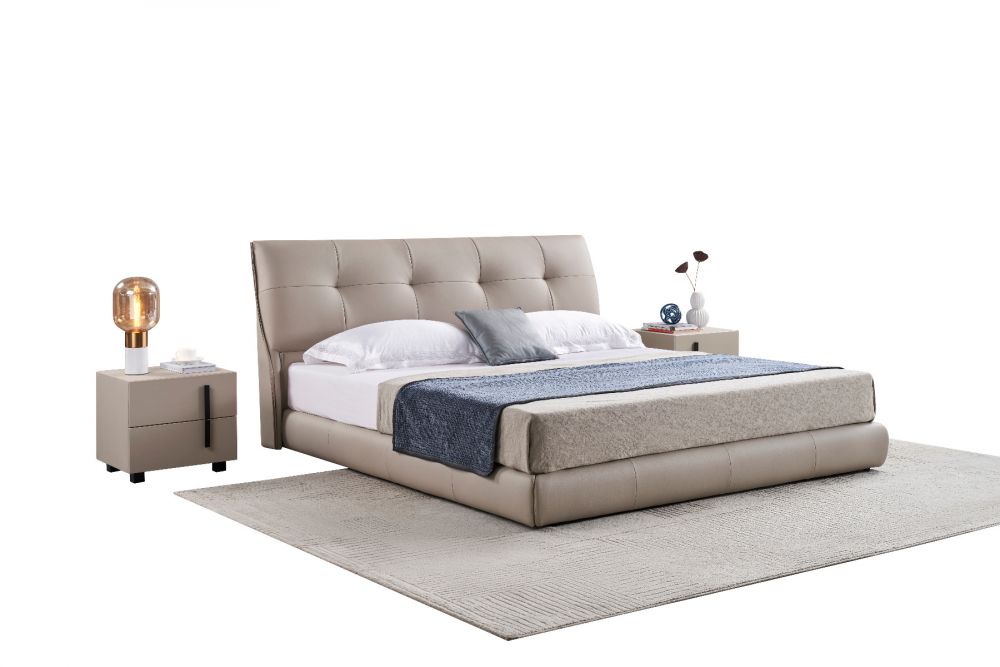 American Eagle Furniture - B-D085 Leather Queen Bed - B-D085-Q