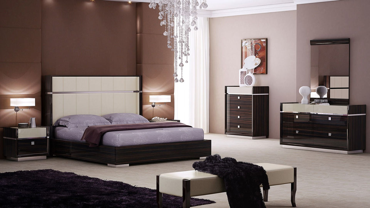 American Eagle Furniture - P100 Ebony Finish Queen Bed - B-P100-Q - GreatFurnitureDeal