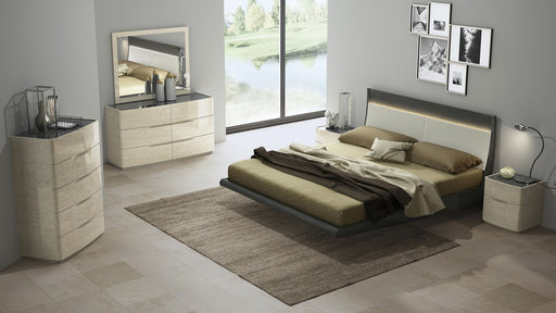 American Eagle Furniture - P111 Gray Walnut Finish Eastern King Bed -B-P111-EK - GreatFurnitureDeal