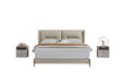 American Eagle Furniture - NS-Y2012 Glass Top Nightstand - NS-Y2012 - GreatFurnitureDeal