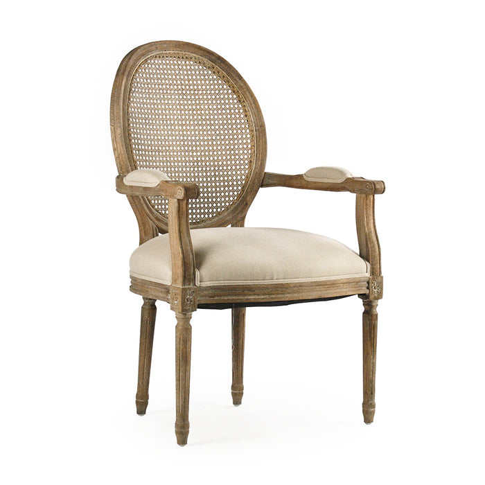 Zentique - Medallion Arm Chair - B009-Cane E272 A003 - GreatFurnitureDeal