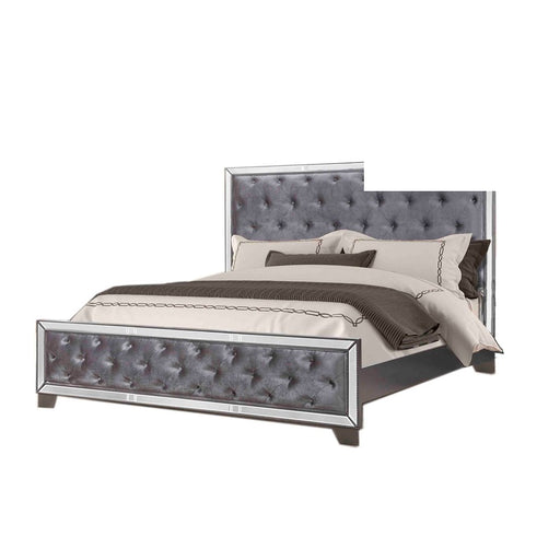 Mariano Furniture - B1004 California King Bed in Sedona Silver - BM-B1004-CK - GreatFurnitureDeal