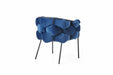 VIG Furniture - Modrest Debra Modern Blue Fabric Dining Chair - VGVCB202-BLU - GreatFurnitureDeal