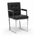 VIG Furniture - Modrest Click Modern Black Leatherette Dining Arm Chair (Set of 2) - VGVCB808A-BLK - GreatFurnitureDeal