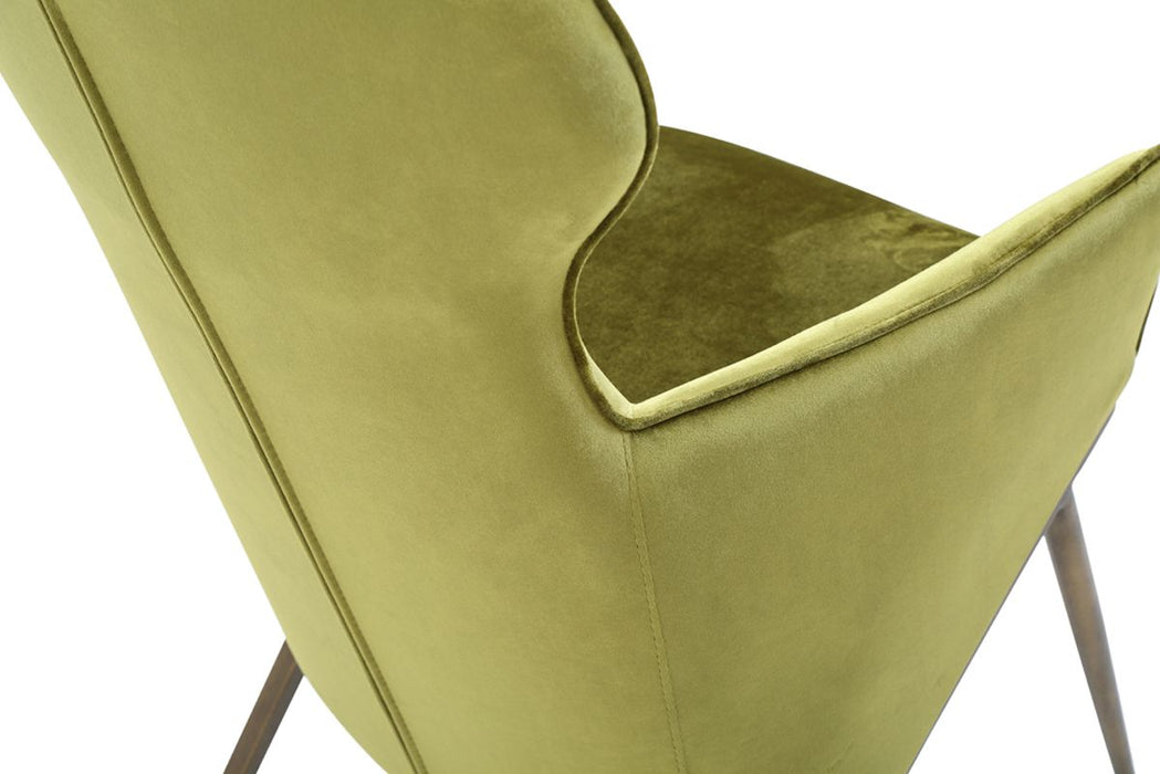 VIG Furniture - Modrest Coreen Modern Green Velvet Accent Chair - VGVCB8377-GRN - GreatFurnitureDeal