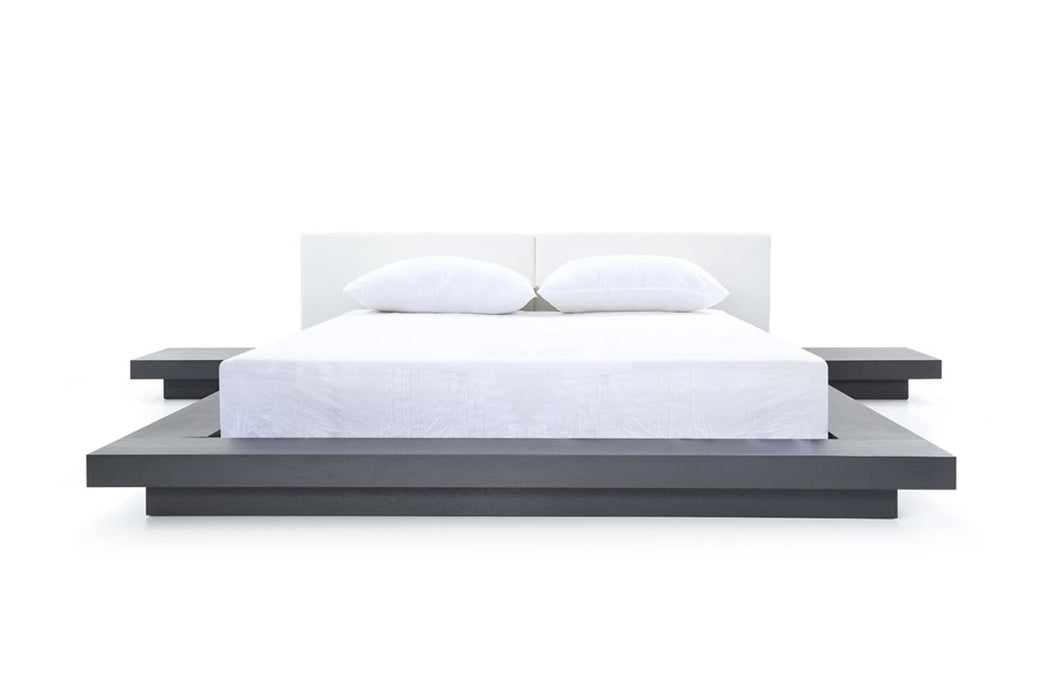 VIG Furniture - Modrest Opal Modern Wenge & White Platform Eastern King Bed - VGVCBD855-WGEWHT-EK - GreatFurnitureDeal