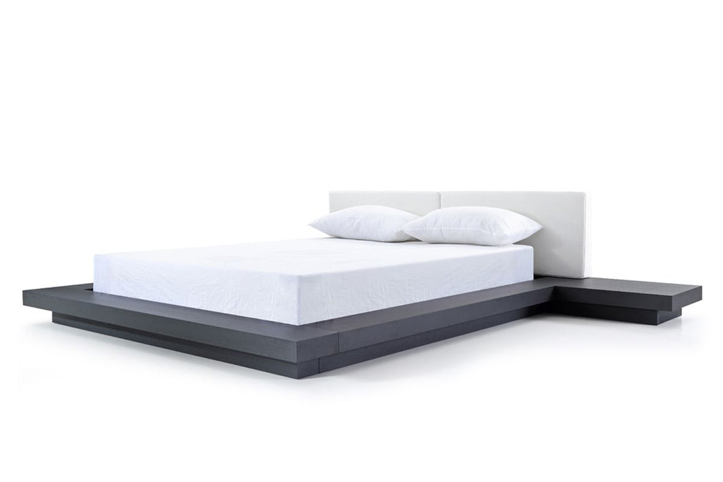 VIG Furniture - Modrest Opal Modern Wenge & White Platform Bed - VGVCBD855-WGEWHT-Q - GreatFurnitureDeal