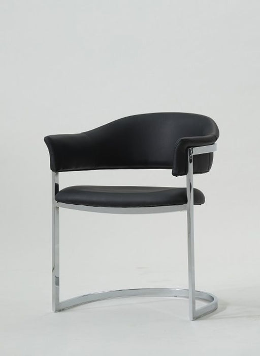 VIG Furniture - Modrest Allie Contemporary Black Leatherette Dining Chair - VGVCB859A-BLK - GreatFurnitureDeal