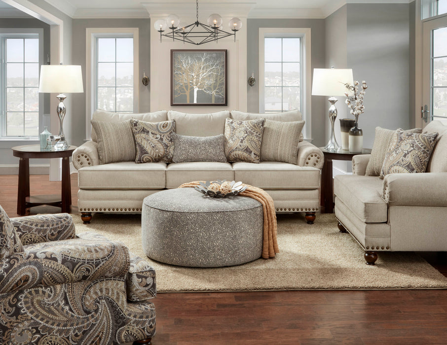 Southern Home Furnishings - Cary's Doe Loveseat in Beige - 2821 Cary's Doe Loveseat - GreatFurnitureDeal