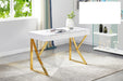 Mariano Furniture - BA223 Computer Desk in Gold - BM-BA223WG - GreatFurnitureDeal
