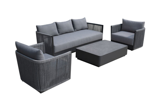 VIG Furniture - Renava Bali Outdoor Black and Grey Sofa Set - VGGE-P-S0392-BLK-SET - GreatFurnitureDeal