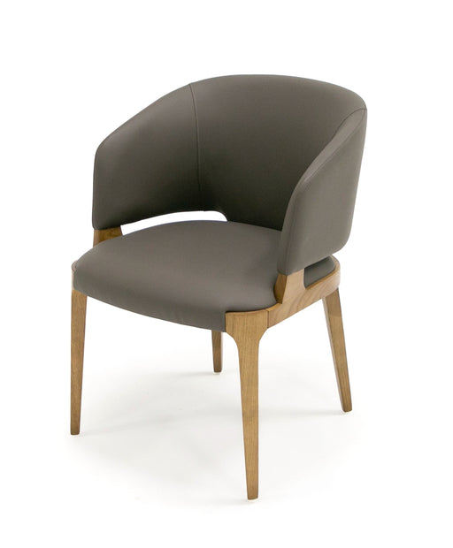 VIG Furniture - Modrest Baskin Brown and Walnut Arm Dining Chair (Set of 2) - VGCS-ACH-21093 - GreatFurnitureDeal