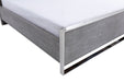 VIG Furniture - Modrest Charlene Modern Grey Elm & Stainless Steel Queen Bed - VGVCBD008A-LOW-GRY-Q - GreatFurnitureDeal