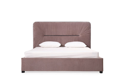 VIG Furniture - Modrest Duke Modern Grey Velvet & Black Gun Chrome Queen Bedroom Set - VGVCBD1903-GRY-SET-Q - GreatFurnitureDeal