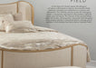 AICO Furniture - Camellia Field"Queen Upholstered Bed "Caramel - 9090000QN3-134 - GreatFurnitureDeal