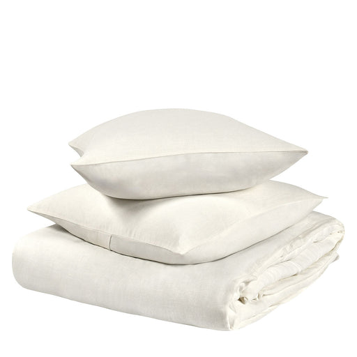 Villa By Classic Home - Paloma Hemp Ivory 3Pc King Duvet Set - BEDD353K - GreatFurnitureDeal