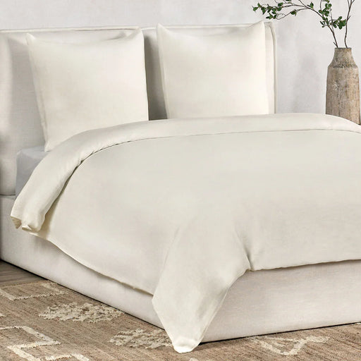 Villa By Classic Home - Paloma Hemp Ivory 3Pc King Duvet Set - BEDD353K - GreatFurnitureDeal