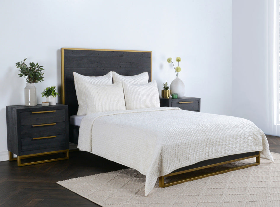 Classic Home Furniture - Bari Velvet Quilt in Cloud - BEDQ421Q - GreatFurnitureDeal