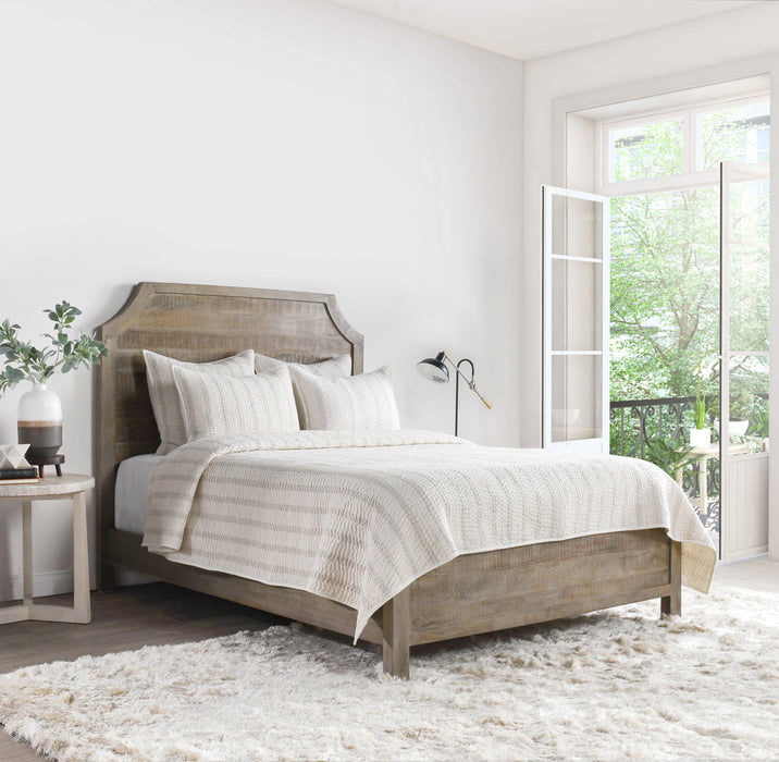 Classic Home Furniture - Abram Eggshell Cotton Linen 4pc King Quilt Set - BEDQ517K