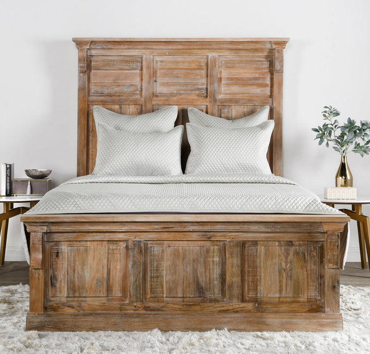 Villa By Classic Home - Diamond Silver 3pc Queen Quilt Set - BEDQ518Q - GreatFurnitureDeal