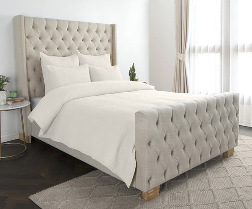 Classic Home Furniture - Danica Bone 3pc Queen Quilt Set- BEDQ522Q - GreatFurnitureDeal