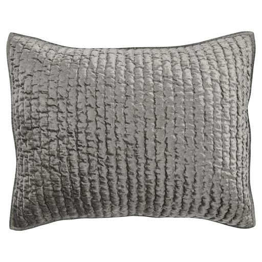 Villa By Classic Home - Bari Velvet Sage 4pc King Quilt Set - BEDQ524K - GreatFurnitureDeal