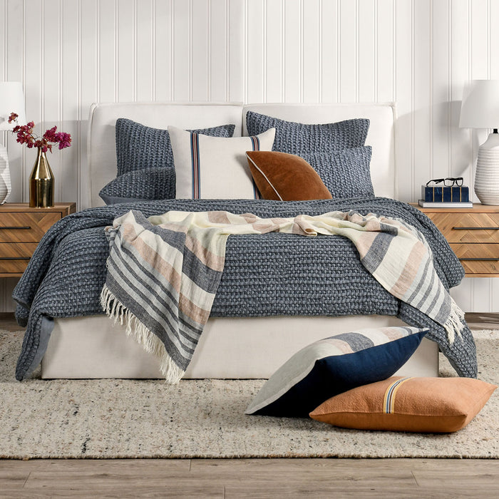 Classic Home Furniture - Colmar Marina Blue Quilt - BEDQ532K - GreatFurnitureDeal