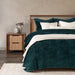 Classic Home Furniture - Bari Velvet Emerald 3pc Queen Quilt Set - BEDQ537Q - GreatFurnitureDeal