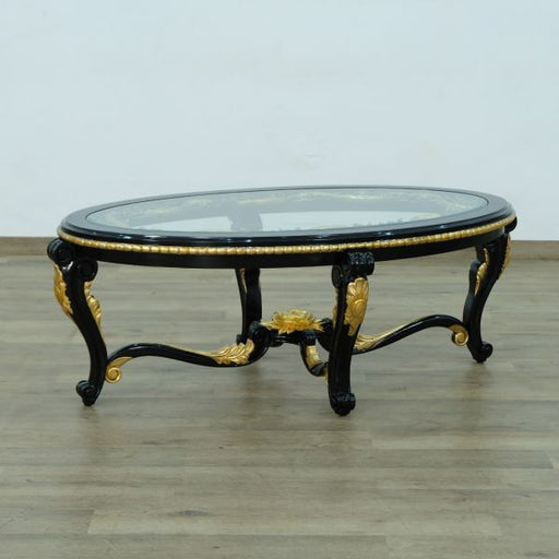 European Furniture - Bellagio III Coffee table in Black-Gold - 30019-CT - GreatFurnitureDeal
