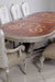 European Furniture - Bellagio Luxury Dining Table -Antique Silver - 40050-DT - GreatFurnitureDeal