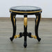 European Furniture - Bellagio III End Table in Black-Gold - 30019-ET - GreatFurnitureDeal
