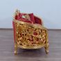 European Furniture - Bellagio II 3 Piece Living Room Set in Red-Gold - 30013-3SET - GreatFurnitureDeal