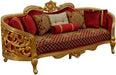 European Furniture - Bellagio II 2 Piece Living Room Set in Red-Gold - 30013-2SET - GreatFurnitureDeal
