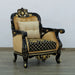European Furniture - Bellagio III 4 Piece Living Room Set in Black-Gold - 30019-4SET - GreatFurnitureDeal