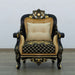 European Furniture - Bellagio III Chair in Black-Gold - 30019-C - GreatFurnitureDeal
