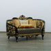 European Furniture - Bellagio Luxury Loveseat Gold-Black - 30019-L - GreatFurnitureDeal