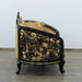 European Furniture - Bellagio Luxury Loveseat Gold-Black - 30019-L - GreatFurnitureDeal
